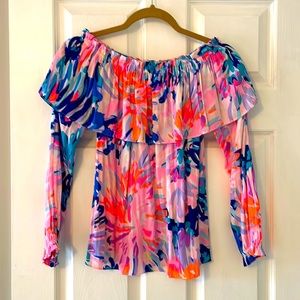 Lilly Pulitzer off the shoulder top